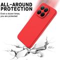 Xiaomi 17T Pro Liquid Silicone Case with Hand Strap - Red