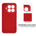 Xiaomi 17T Pro Liquid Silicone Case with Hand Strap - Red