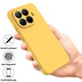 Xiaomi 17T Pro Liquid Silicone Case with Hand Strap - Yellow