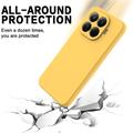 Xiaomi 17T Pro Liquid Silicone Case with Hand Strap - Yellow