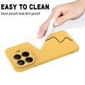 Xiaomi 17T Pro Liquid Silicone Case with Hand Strap - Yellow