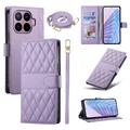 Xiaomi 17T Pro Luxury Quilted Wallet Case - Purple
