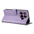 Xiaomi 17T Pro Luxury Quilted Wallet Case - Purple