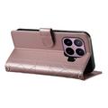 Xiaomi 17T Pro Luxury Quilted Wallet Case - Rose Gold