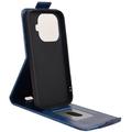 Xiaomi 17T Pro Vertical Flip Case with Stand - Dark Blue
