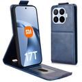 Xiaomi 17T Pro Vertical Flip Case with Stand - Dark Blue