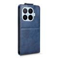 Xiaomi 17T Pro Vertical Flip Case with Stand - Dark Blue