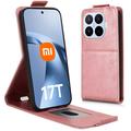 Xiaomi 17T Pro Vertical Flip Case with Stand - Rose Gold