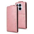 Xiaomi 17T Pro Vertical Flip Case with Stand - Rose Gold