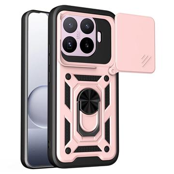 Xiaomi 17T Rotary Ring Hybrid Case with Camera Shield - Rose Gold