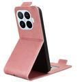 Xiaomi 17T Vertical Flip Case with Stand - Rose Gold