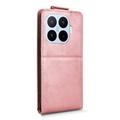 Xiaomi 17T Vertical Flip Case with Stand - Rose Gold