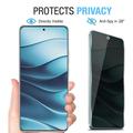 Xiaomi 18 Fold Privacy Full Cover Tempered Glass Screen Protector - Black Edge