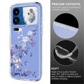 Xiaomi 18 Pro Floral Pattern TPU Case - Purple