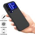 Xiaomi 18 Pro Liquid Silicone Case with Hand Strap - Black