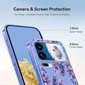 Xiaomi 18 Pro Max Floral Pattern TPU Case - Wisteria