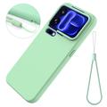 Xiaomi 18 Pro Max Liquid Silicone Case with Hand Strap - Green