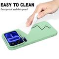 Xiaomi 18 Pro Max Liquid Silicone Case with Hand Strap - Green