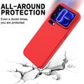 Xiaomi 18 Pro Max Liquid Silicone Case with Hand Strap - Red