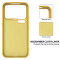 Xiaomi 18 Pro Max Liquid Silicone Case with Hand Strap - Yellow