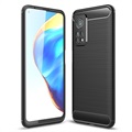 Xiaomi MI 10T 5G/10T Pro 5G Brushed TPU Case - Carbon Fiber - Black