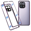 Xiaomi Mi 11 Pro Magnetic Case with Tempered Glass - Light Purple