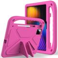 Xiaomi Pad 7/7 Pro/8/8 Pro/Poco Pad X1 Kids Carrying Shockproof Case - Hot Pink
