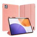Xiaomi Pad 7S Pro 12.5 Dux Ducis Domo Tri-Fold Smart Folio Case - Pink