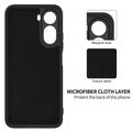 Xiaomi Poco C81 Pro Liquid Silicone Case with Hand Strap - Black