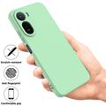 Xiaomi Poco C81 Pro Liquid Silicone Case with Hand Strap - Green
