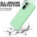 Xiaomi Poco C81 Pro Liquid Silicone Case with Hand Strap - Green