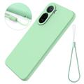 Xiaomi Poco C81 Pro Liquid Silicone Case with Hand Strap - Green