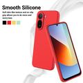 Xiaomi Poco C81 Pro Liquid Silicone Case with Hand Strap - Red