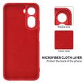 Xiaomi Poco C81 Pro Liquid Silicone Case with Hand Strap - Red