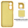 Xiaomi Poco C81 Pro Liquid Silicone Case with Hand Strap - Yellow