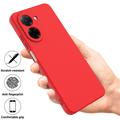 Xiaomi Poco C81x Liquid Silicone Case with Hand Strap - Red