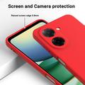 Xiaomi Poco C81x Liquid Silicone Case with Hand Strap - Red