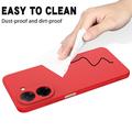 Xiaomi Poco C81x Liquid Silicone Case with Hand Strap - Red