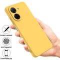 Xiaomi Poco C81x Liquid Silicone Case with Hand Strap - Yellow