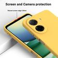 Xiaomi Poco C81x Liquid Silicone Case with Hand Strap - Yellow