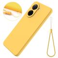 Xiaomi Poco C81x Liquid Silicone Case with Hand Strap - Yellow