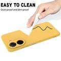 Xiaomi Poco C81x Liquid Silicone Case with Hand Strap - Yellow