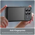 Xiaomi Poco F9 Pro Brushed TPU Case - Carbon Fiber - Black