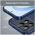 Xiaomi Poco F9 Pro Brushed TPU Case - Carbon Fiber - Blue