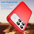 Xiaomi Poco F9 Pro Brushed TPU Case - Carbon Fiber - Red