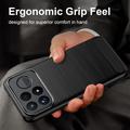 Xiaomi Poco F9 Ultra Brushed TPU Case - Carbon Fiber - Black