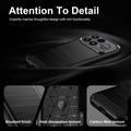 Xiaomi Poco F9 Ultra Brushed TPU Case - Carbon Fiber - Black