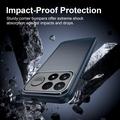 Xiaomi Poco F9 Ultra Brushed TPU Case - Carbon Fiber - Blue