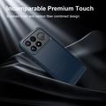 Xiaomi Poco F9 Ultra Brushed TPU Case - Carbon Fiber - Blue