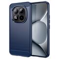Xiaomi Poco M8 Pro/Redmi Note 15 Pro+ 5G Brushed TPU Case - Carbon Fiber - Blue